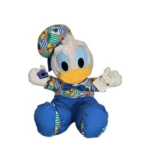 Vintage Disney Applause Donald Duck Plush 90s Nautical Outfit w/ Tag 12½"  Rare
